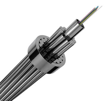 OPGW Power Optical Fiber 4/6/8/12/24/36/48 Core Single Mode Composite Overhead Ground Wire Cáp truyền thông bọc thép