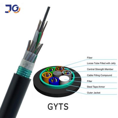 OEM Single Mode 12 24 48 Core GYTS GYFTS Cáp quang sợi bọc thép