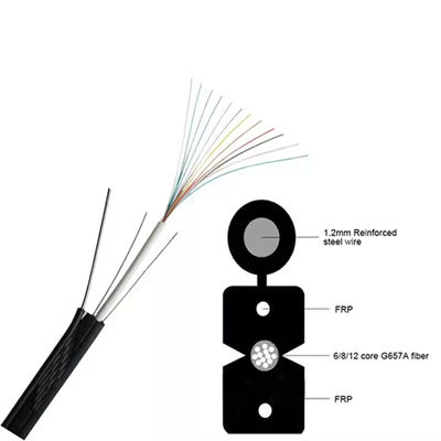 GJYXCH Cáp thả sợi quang 1-4 Core FTTH G652D Simplex Indoor 1km 2km
