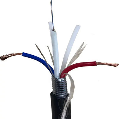 Kháng gặm nhấm 4 lõi OPLC cáp quang sợi lai với dây dẫn đồng