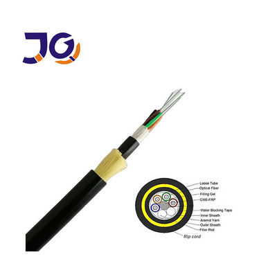 Outdoor Aerial Double Jacket ADSS Cáp quang sợi 24 96 lõi HDPE không kim loại