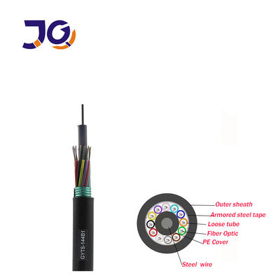 SM MM Bọc thép G652D 24 48 96Core Cable Fiber Optic GYTS