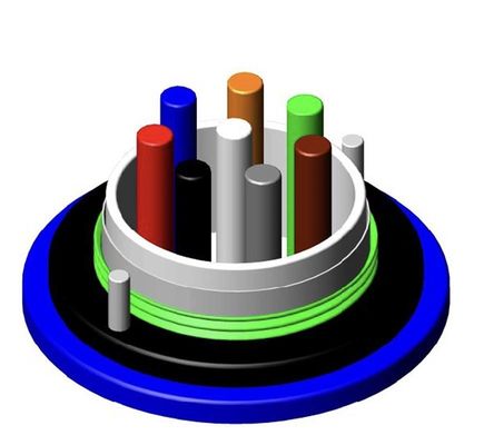 MGXTSV Cáp quang sợi ống chống cháy ngoài mỏ ngầm đơn chế độ đa chế độ