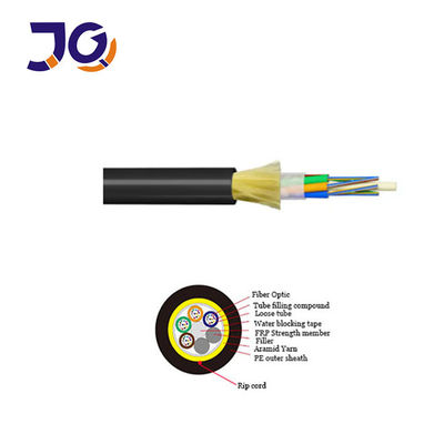 ADSS Tất cả các dây điện đệm tự hỗ trợ cáp sợi quang 48 lõi Span 120m