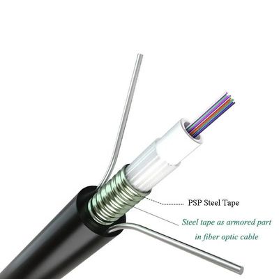 SM Cáp quang sợi ngoài trời đơn chế độ GYXTW53 GYXTW Mulitmode OM3 Cáp quang sợi 12 lõi