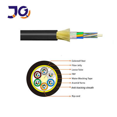 ADSS Single Jacket Aerial Single Mode Cáp sợi quang Aramid Củng cố FTTx Telecom
