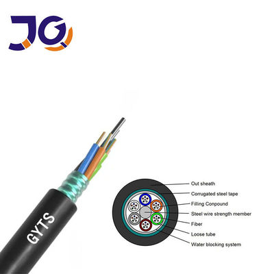 Cáp quang sợi ngoài trời GYTS Bọc thép SM G652D 96 144 288 lõi