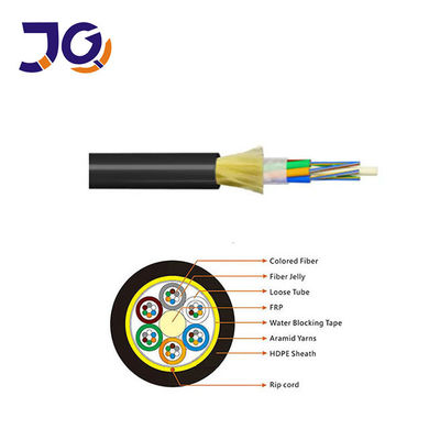 Cáp quang ADSS ngoài trời một lớp vỏ bọc 24 48 96 sợi, khoảng cách 100m