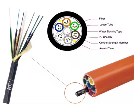 GCYFTY/GCYFY Cáp quang sợi vi mô đơn giản 4 6 8 12 24 48 96 lõi ngoài trời không kim loại