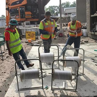 Dụng cụ đặt cáp quang thả dây vá cáp có thể gập lại Giá đỡ cáp Giá đỡ hướng dẫn dây cho Giám sát Xây dựng