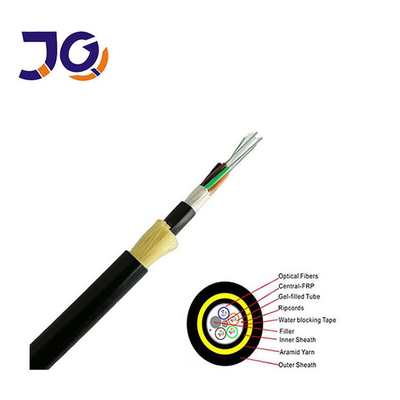 Fiber Optica 24 48 96 Hilos ADSS Span200m 48 96 144 lõi đơn / đôi áo khoác ADSS ASU Cáp quang sợi