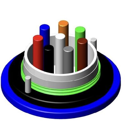 MGTSV 24 lõi ngoài trời cáp sợi quang đơn chế độ Cáp ống dẫn thợ mỏ bọc thép