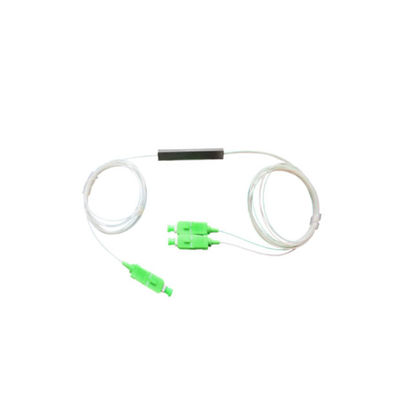 ISO9001 Phụ kiện sợi quang Bộ tách plc đơn mode SC / UPC SC / APC 1x2