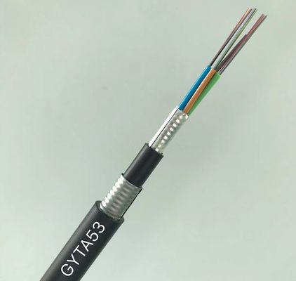 12 24 48 96 Core Single Mode G652d Outdoor Duct Aerial Fiber Optic Cable GYTA53 GYTS53
