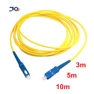Cáp đệm sợi quang 3 0mm LSZH SC APC đến SC UPC Mô hình đơn 1m 2m 3m Cáp nhảy sợi