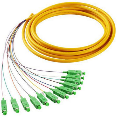 OEM FTTH 62.5 / 125um Sợi SC APC Pigtail