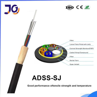 100m Span 24 Core ADSS SJ G652D Cáp quang