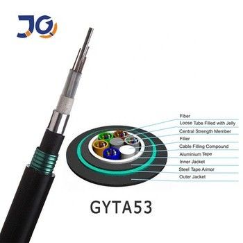 GYTA53 Cáp quang sợi 48 96 lõi nhôm bọc thép ống chôn trực tiếp