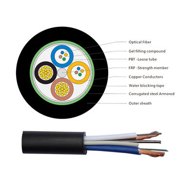 Cáp quang sợi OPLC lai với dây dẫn đồng cho FTTH