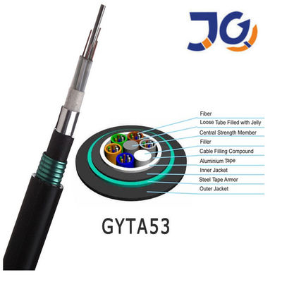 Cáp quang đơn mode 24 lõi kép bọc thép Gyta53
