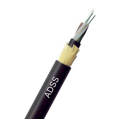 Tự hỗ trợ Cáp quang ADSS trên không 12 lõi 24 lõi Span 100m