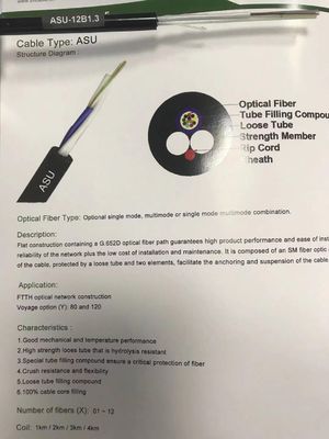 Cáp quang trên không Mini ADSS 6 lõi 12 lõi ASU G652D