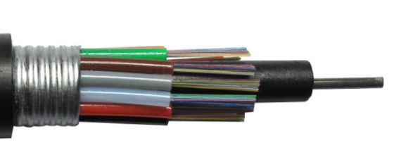 G652D Chống gặm nhấm ngoài trời Cáp quang bọc thép mắc kẹt Ống lỏng