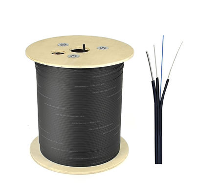 cáp thả ftth ngoài trời đơn chế độ 1 lõi 2 lõi 4core 657A1 cáp phẳng FRP với cáp quang thông tin