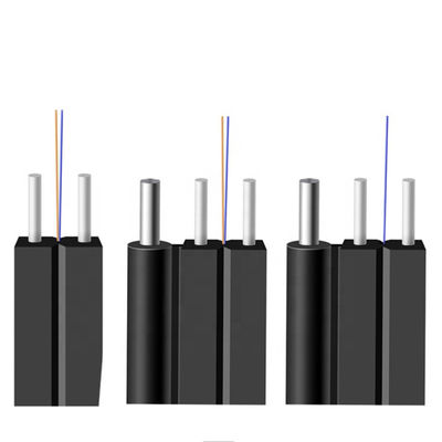 4 Core G657A1 Single Mode FTTH Indoor Drop Cable Cable Flat Aerial Fiber Optic