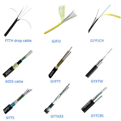 Tự hỗ trợ trên không Hình 8 Dây thép bện dây GYFTC8Y