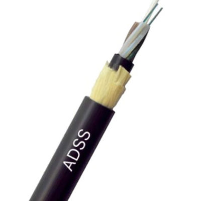 ADSS trên không 24 sợi 100m Span Single Mode Cáp quang ngoài trời