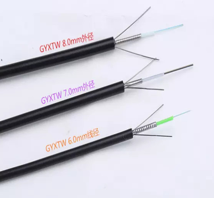 GYXTW G652D Áo khoác đơn bọc thép 12 lõi cáp quang ngoài trời