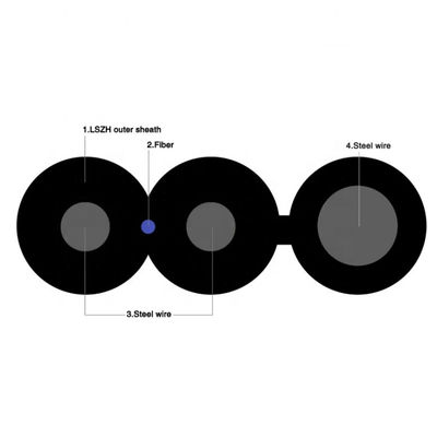 Cáp quang YOFC Frp G657a FTTH 4 lõi
