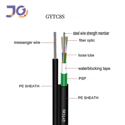 4 Core Singlemode Hình 8 Cáp quang GYTC8S cho ứng dụng trên không