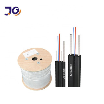 FRP G657 FTTH Cáp thả sợi quang 1 2 4 lõi Cáp sợi quang ngoài trời / trong nhà với dây sứ giả thép