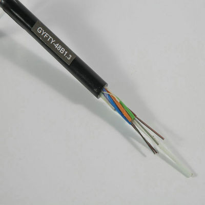 Áo khoác PE Cáp quang ngoài trời 2 đến 288 lõi GYFTY mắc kẹt 1KM