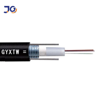 Chế độ đơn ngoài trời G652D 4 6 8 12 16 Cáp quang sợi quang bọc thép 24 lõi với dây thép sợi quang gyxtw
