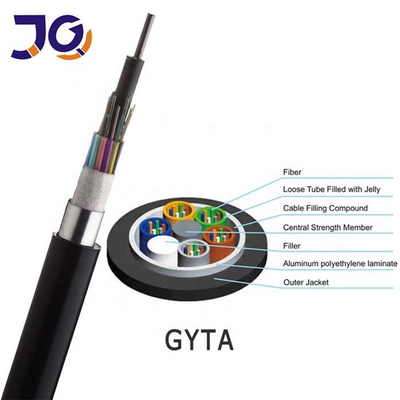 Cáp quang nhôm ngoài trời G652d Gyta Duct để truy cập xương sống