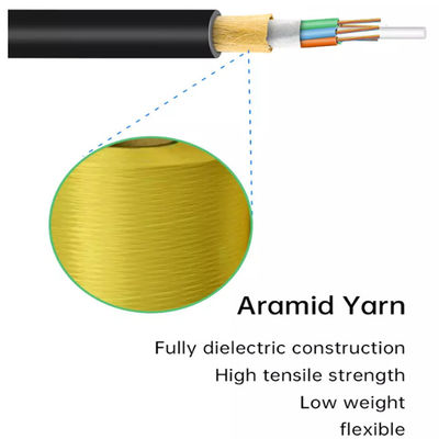 24 hilos 48 lõi ADSS Aramid Yarn Cable Sợi quang Cable 80m 100m 120m 200m Sspan sợi quang Giá nhà máy